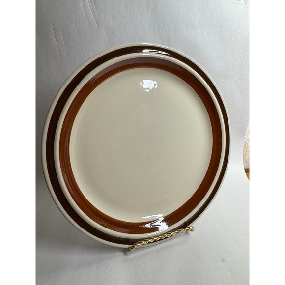 Other - Hearthside Estate‎ Hand Painted Stoneware Dinner Plate Brown Band Japan 10.5in